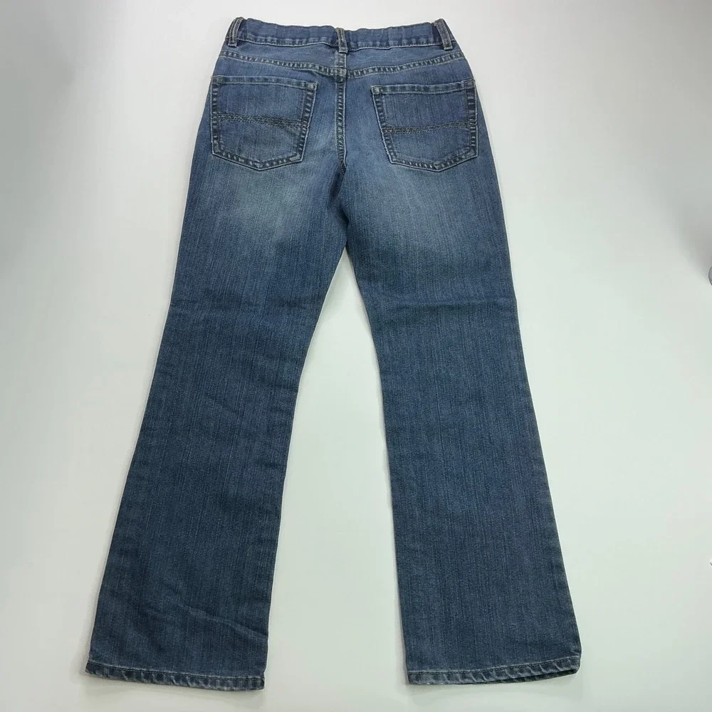 The Children's Place Blue Bootcut Jeans Kids Size 10 Adjustable Waist Denim